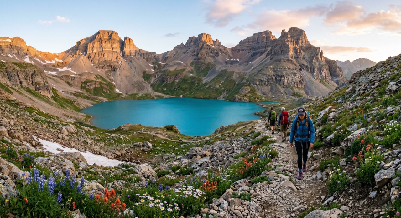 Ice Lake Basin: April's Icy Grip. Plan Ahead.