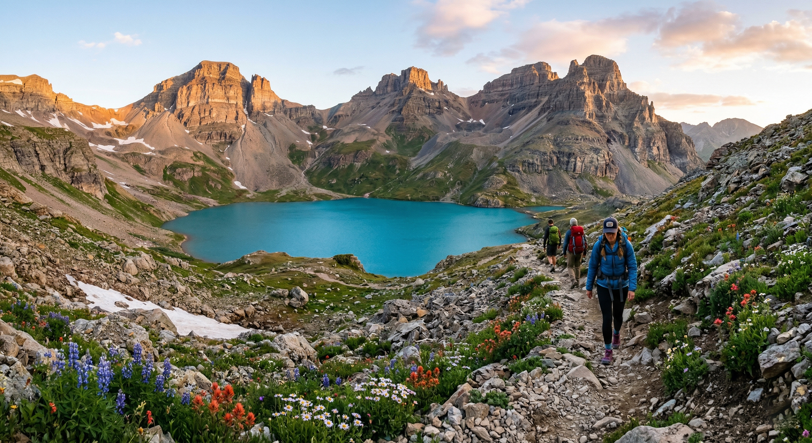 Ice Lake Basin: April's Icy Grip. Plan Ahead.